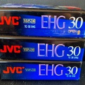 NWT JVC EHG Extra High Grade Compact 30 VHS C 3